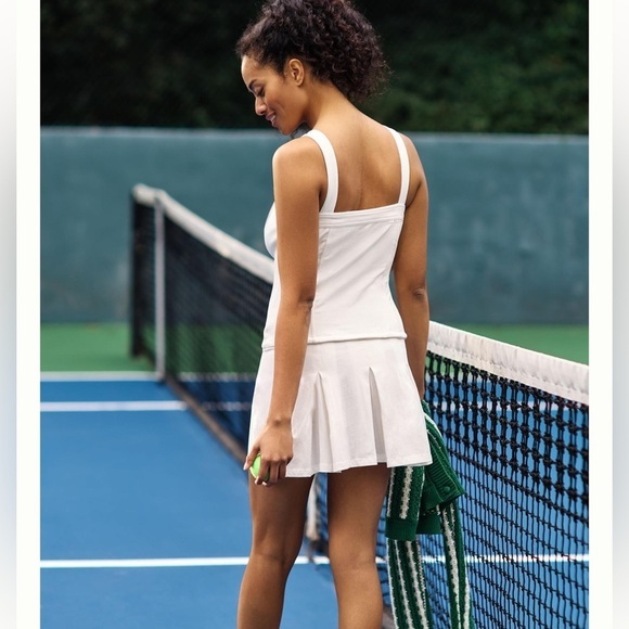 NWT Daily Practice by Anthropologie Sleeveless Pleated Mini Dress - Picture 2 of 8